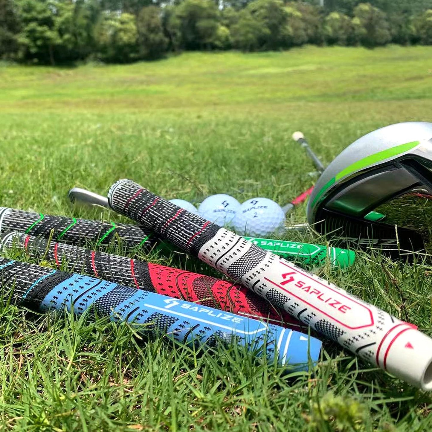 13 Golf Grips,4 Colors Available, with Tapes or with Sovlent Kit, Compound Hybrid Rubber Golf Club Grips, Standard/Midsize